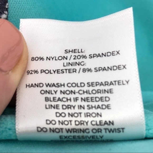 Shade & Shore Women's 34D Gray and Turquoise Top - Picture 10 of 16